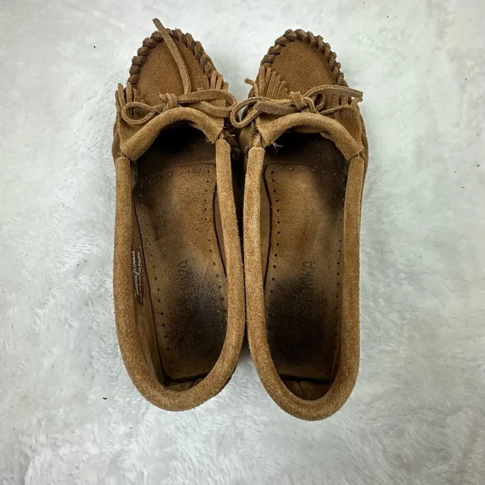 Minnetonka brown suede